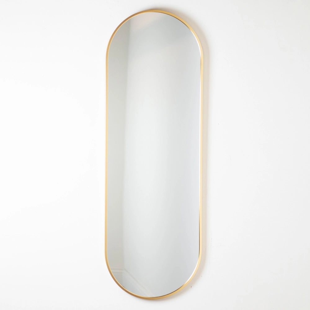 Tara Lane Modena Pill Shape Mirror 40cm x 120cm - Gold | TL7232