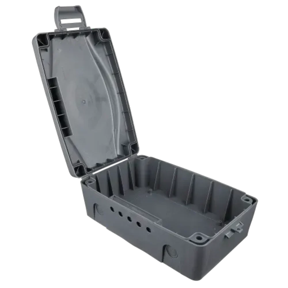 Masterplug Weatherproof Outdoor Electric Box - Grey | WBX-MS