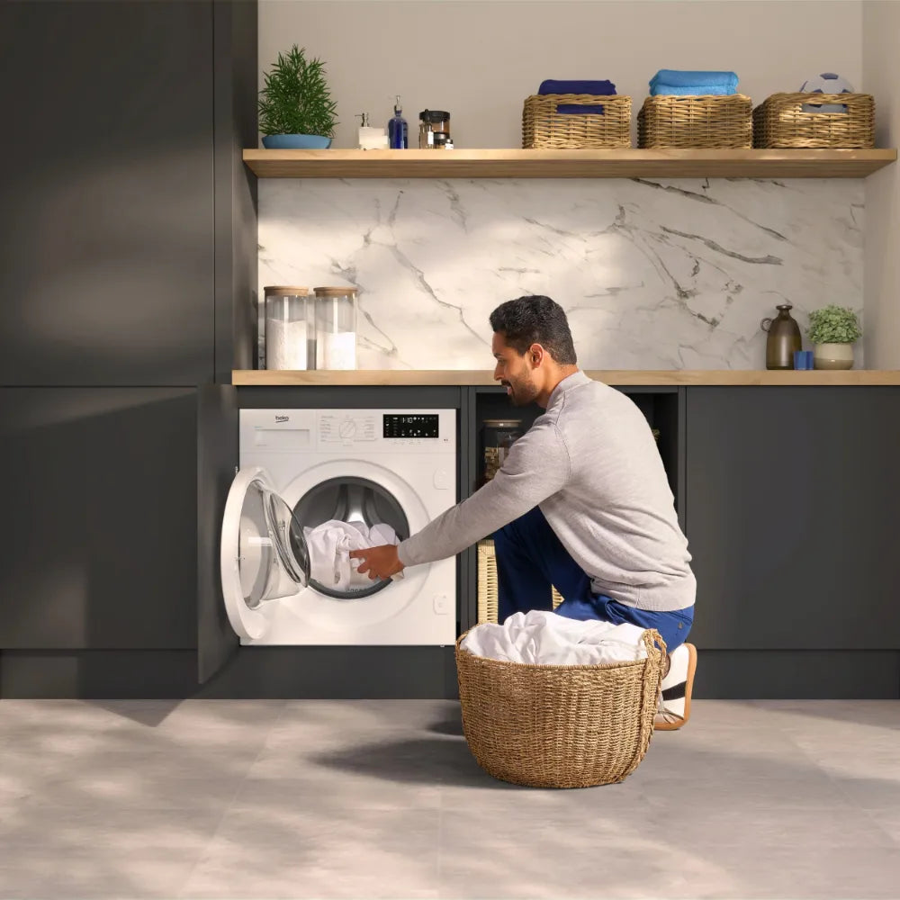 Beko Integrated WiFi 9 kg 1400 Spin Washing Machine - White | WTIK94121F