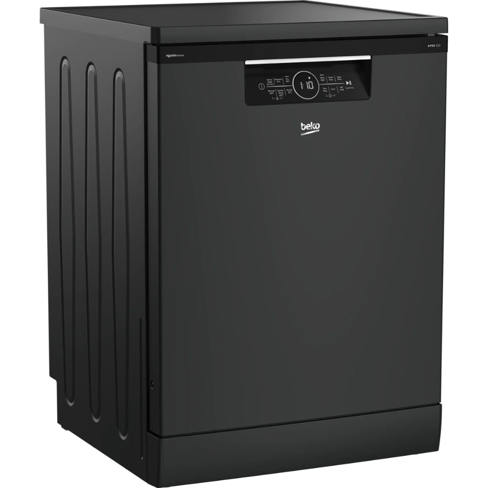 Beko Pro PowerIntense 15 Place 60cm Dishwasher - Anthracite | BDFN36540PA