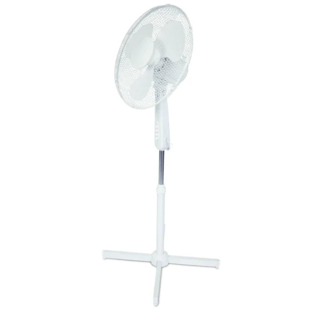 Trebs 16" Pedestal Fan on Stand - White | 99382