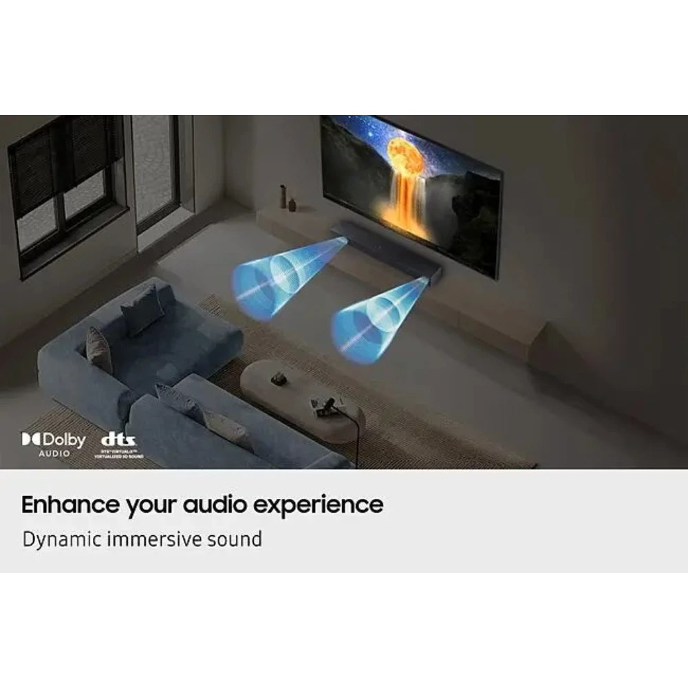 Samsung B400F B Series 2.0ch Soundbar with Speakers - Titan Black | HW-B400F/XU