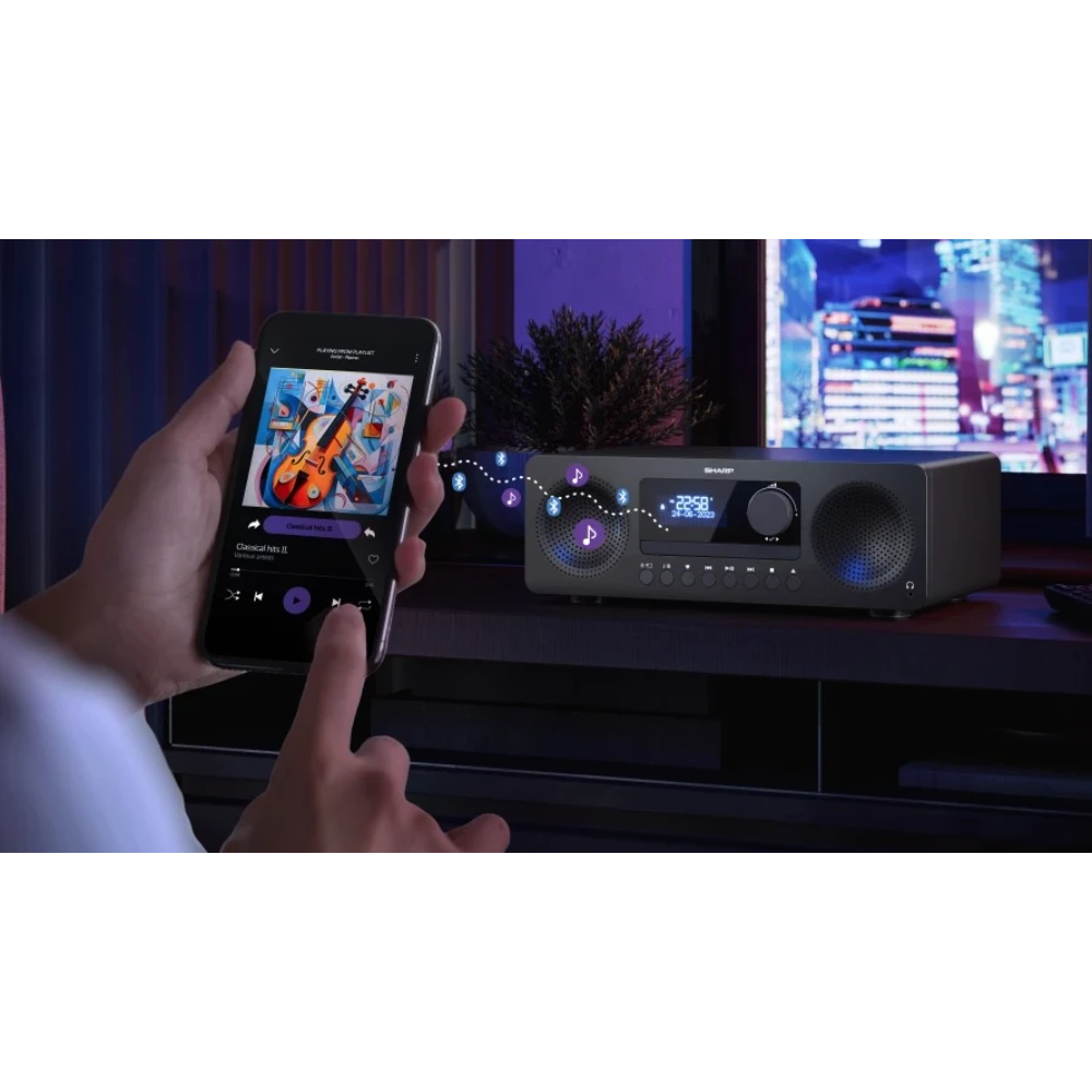 Sharp Tokyo All In One Dab System FM Radio - Black | SXL-B720