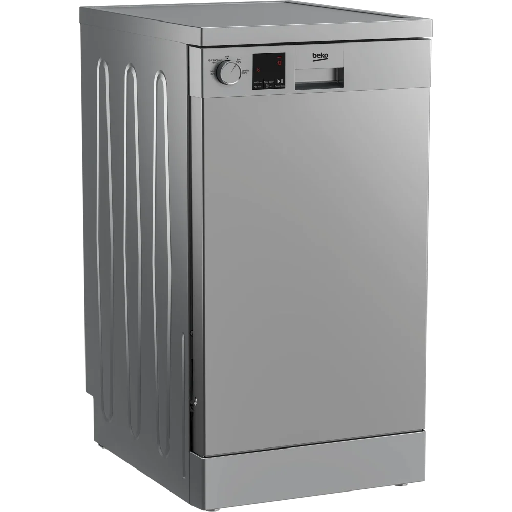 Beko 10 Place Slimline Freestanding Dishwasher 45cm - Silver | DVS04020S