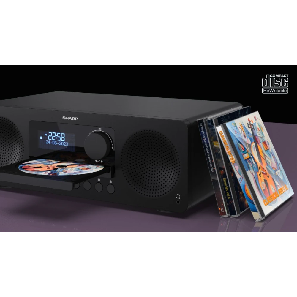 Sharp Tokyo All In One Dab System FM Radio - Black | SXL-B720