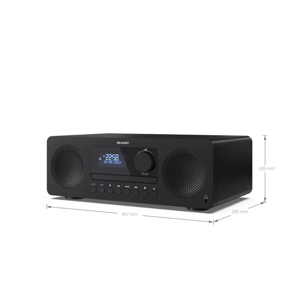Sharp Tokyo All In One Dab System FM Radio - Black | SXL-B720