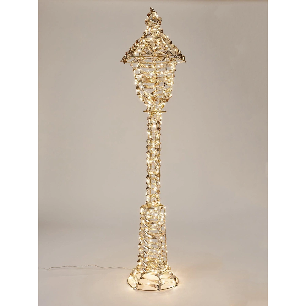 Three Kings Gold Twist Lamp Post - 90cm | 2506041