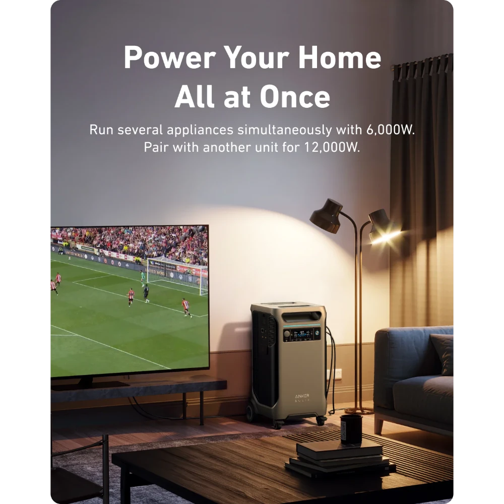 Anker SOLIX F3800 Portable Power Station Battery Backup ( 3840Wh - 6000W ) | A1790211