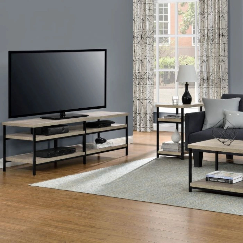 Ameriwood Home Elmwood TV Stand for 60 Inch TV - Grey Oak | 1763096PCOMUK
