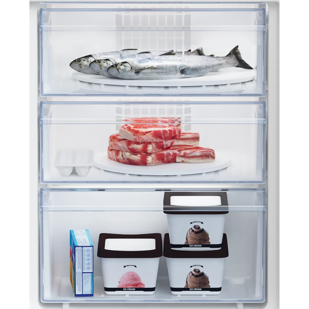 Beko 70/30 Integrated Fridge Freezer Sliding Hinge | BCSM473