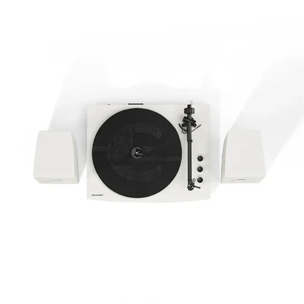 Crosley T150 Bluetooth Record Vinyl Player with Speakers - White | T150C-WH4
