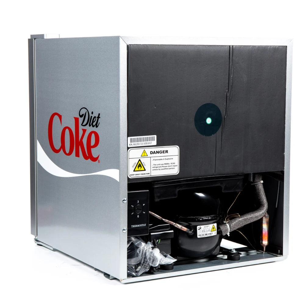 Husky 48 Litre Diet Coke Mini Fridge Cooler - Silver | HUS-HY209-HU-E