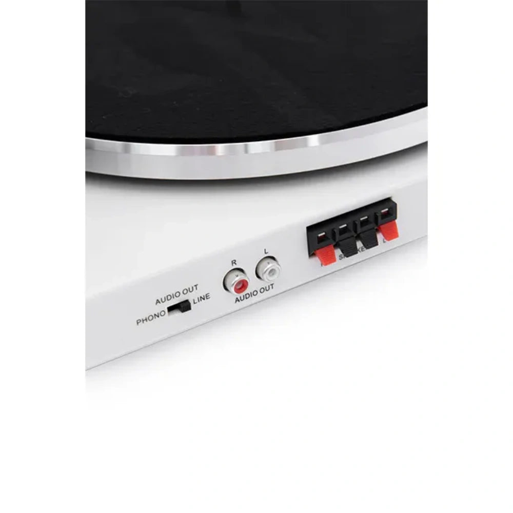 Crosley T150 Bluetooth Record Vinyl Player with Speakers - White | T150C-WH4