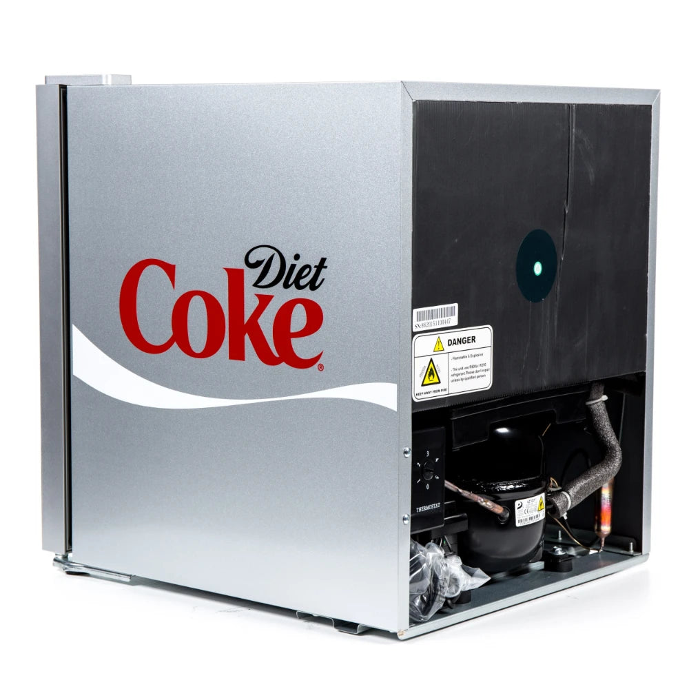 Husky 48 Litre Diet Coke Mini Fridge Cooler - Silver | HUS-HY209-HU-E