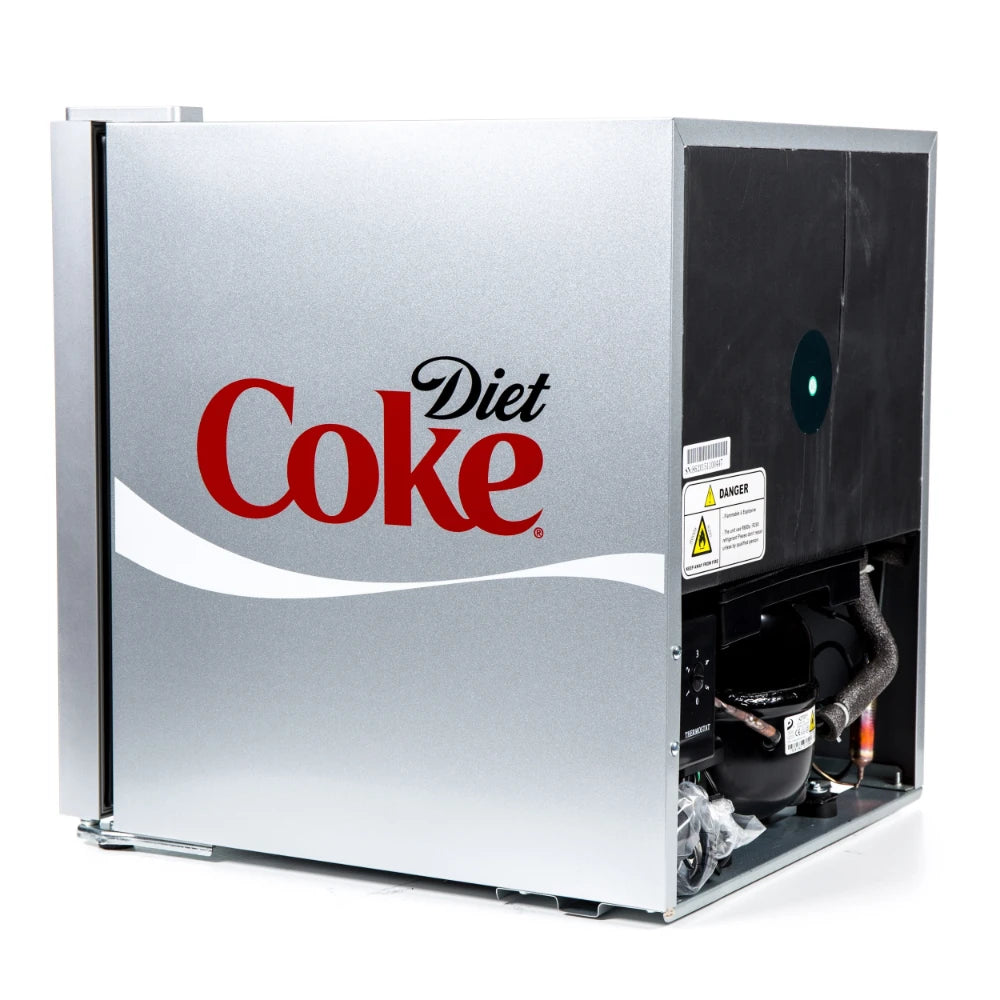 Husky 48 Litre Diet Coke Mini Fridge Cooler - Silver | HUS-HY209-HU-E