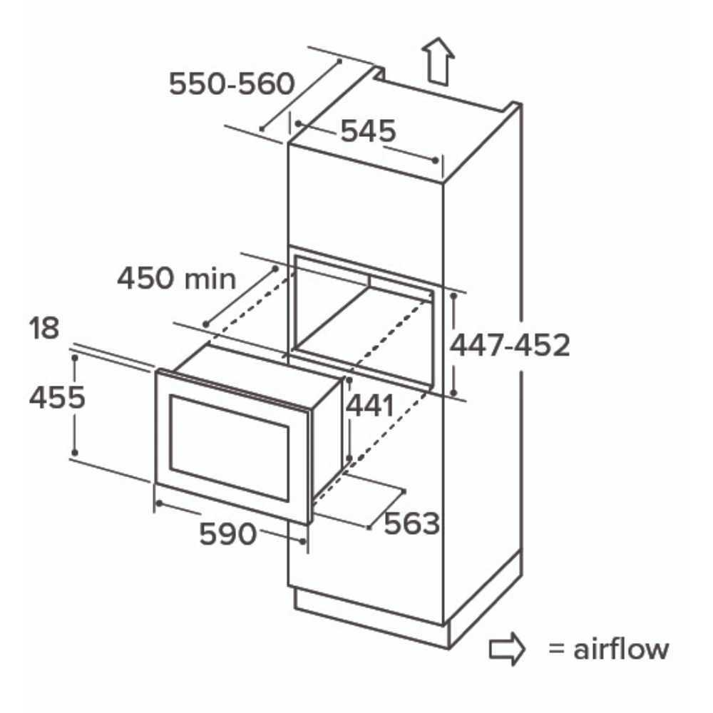 CDA 24 Bottle Compact Integrated Wine Cooler - Black | FWV452BL
