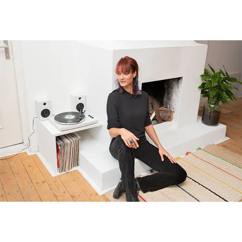 Crosley T150 Bluetooth Record Vinyl Player with Speakers - White | T150C-WH4