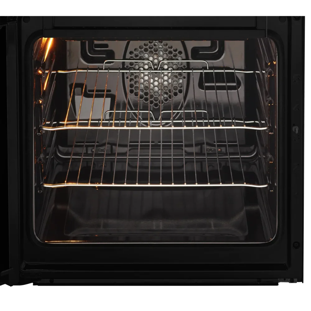Beko 50cm Double Oven Ceramic Top Electric Cooker - Black | KDVC563AK