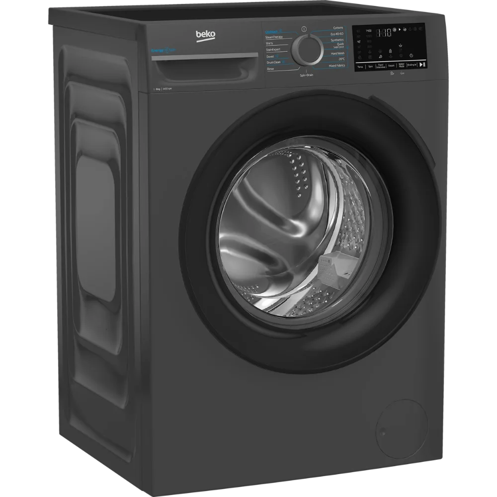 BEKO Pro EnergySpin 9kg 1400 Spin Washing Machine - Anthracite | BM3WT4941IA
