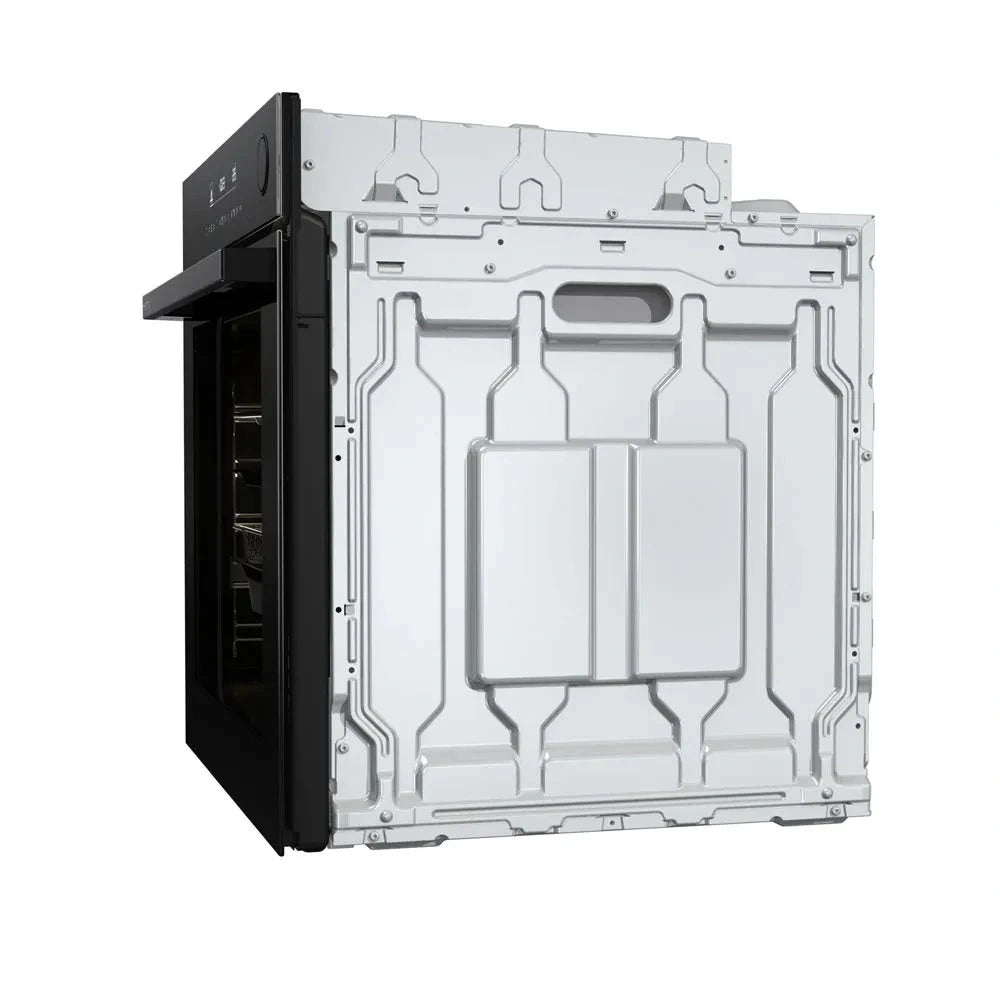 Hisense Hi6 BlackLine AirFry Electric Pyrolytic Steam Smart Single Oven - Jet Black | BSA66346PDBGUK