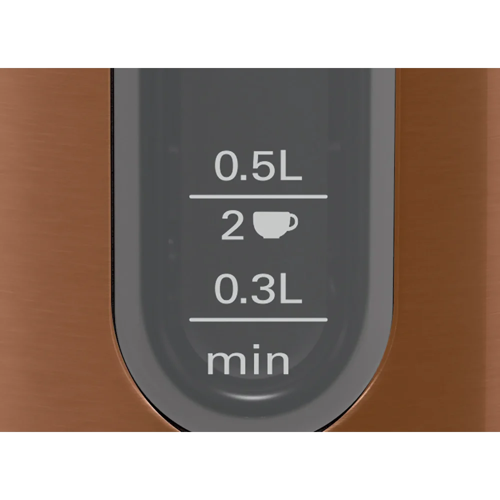 BOSCH DesignLine Plus Cordless Jug Kettle - Copper | TWK4P439GB