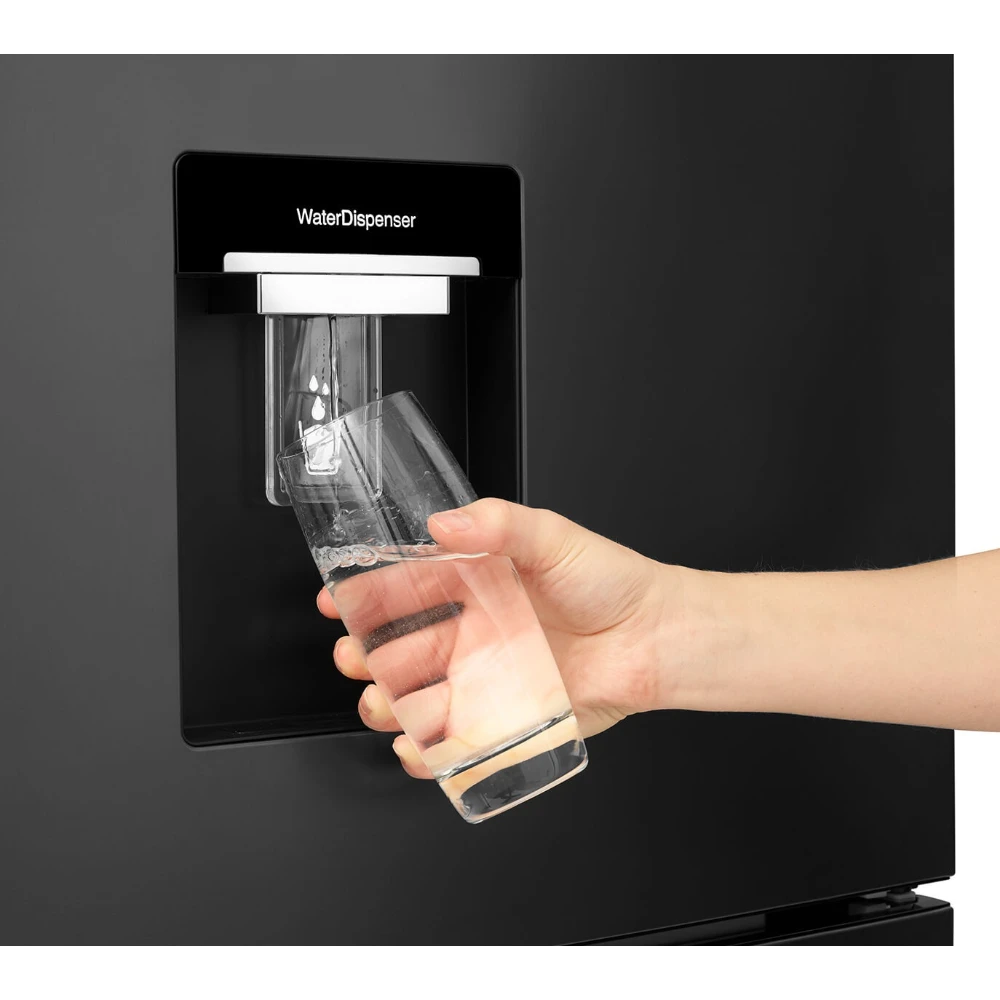 BEKO HarvestFresh 4 Door American Style Fridge Freezer - Brushed Steel | GNE460520DVPX