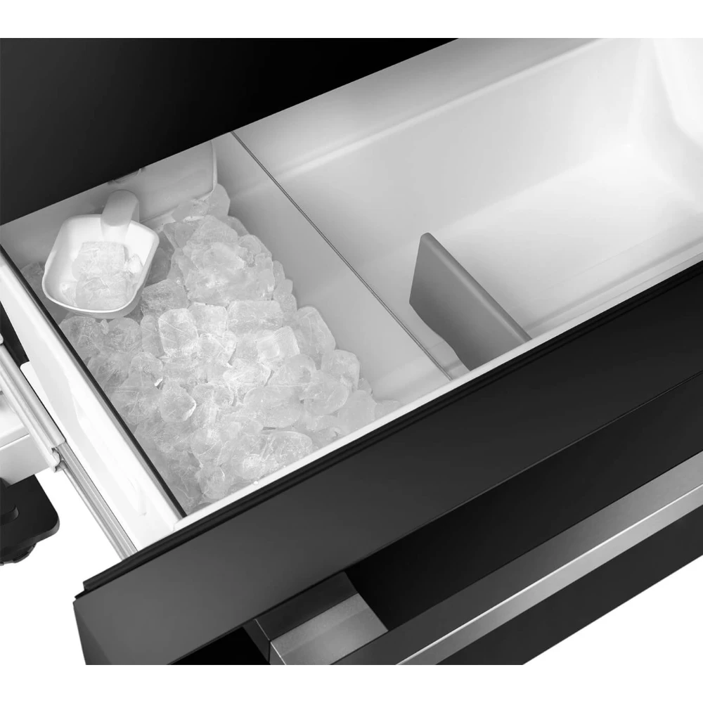 BEKO HarvestFresh 4 Door American Style Fridge Freezer - Brushed Steel | GNE460520DVPX