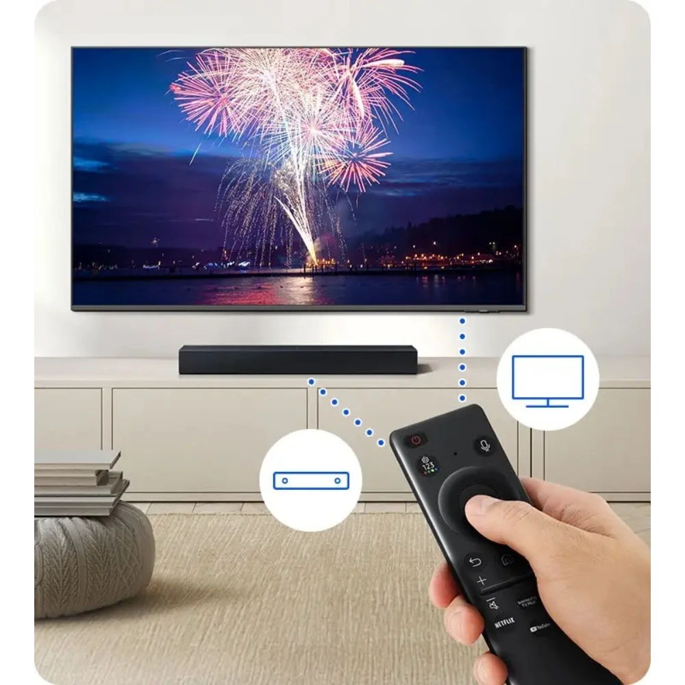 Samsung B400F B Series 2.0ch Soundbar with Speakers - Titan Black | HW-B400F/XU