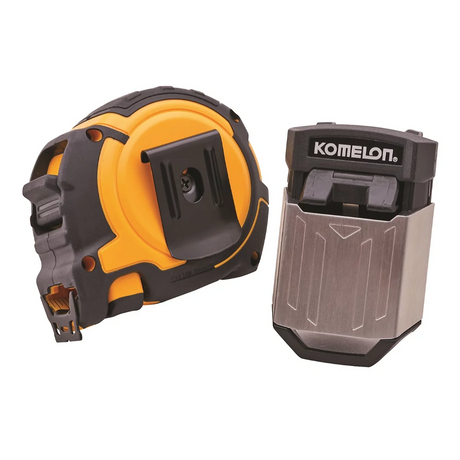 Komelon 8 Metre (26ft) Contractors Tape with FREE Belt Clip | XMS25PROTAPE