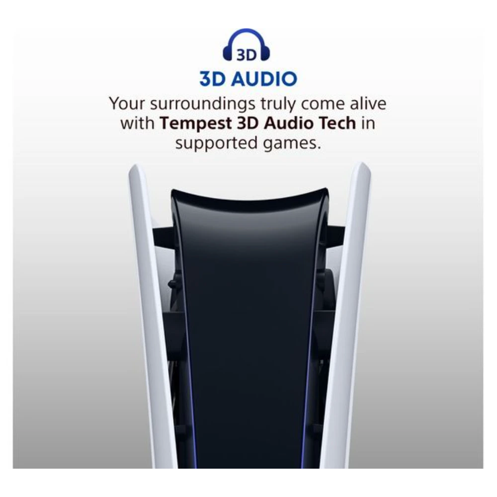 SONY PlayStation 5 PS5 Digital Edition (Model Group - Slim) 1TB with Dual Sense Controller - White | P5HEHWSNY57728