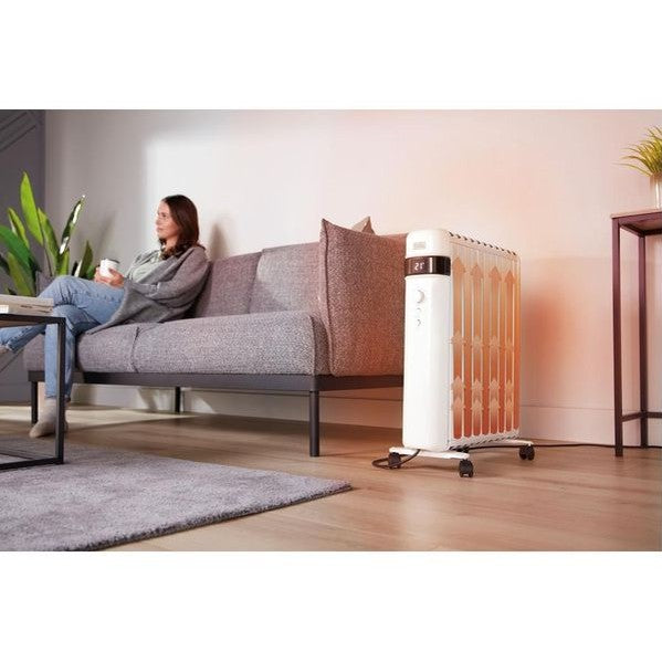 Black & Decker Smart Digital Oil Free Radiator 1.5kW - White | BXRA43016GB