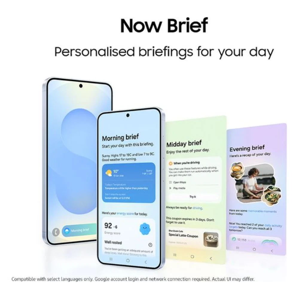 Samsung Galaxy S25 Sim Free 5G Mobile Phone 12GB 128GB - Silver Shadow | SM-S931BZSDEUB