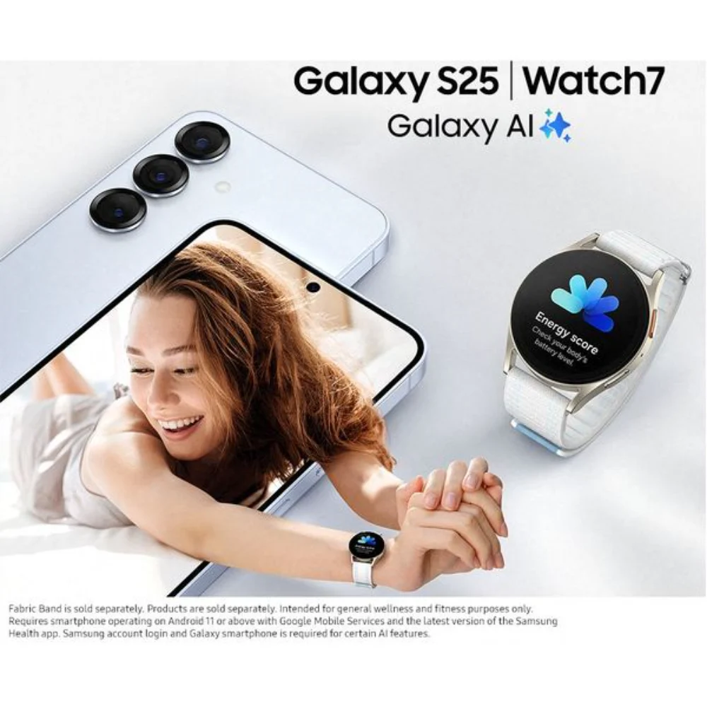 Samsung Galaxy S25 Sim Free 5G Mobile Phone 12GB 128GB - Silver Shadow | SM-S931BZSDEUB