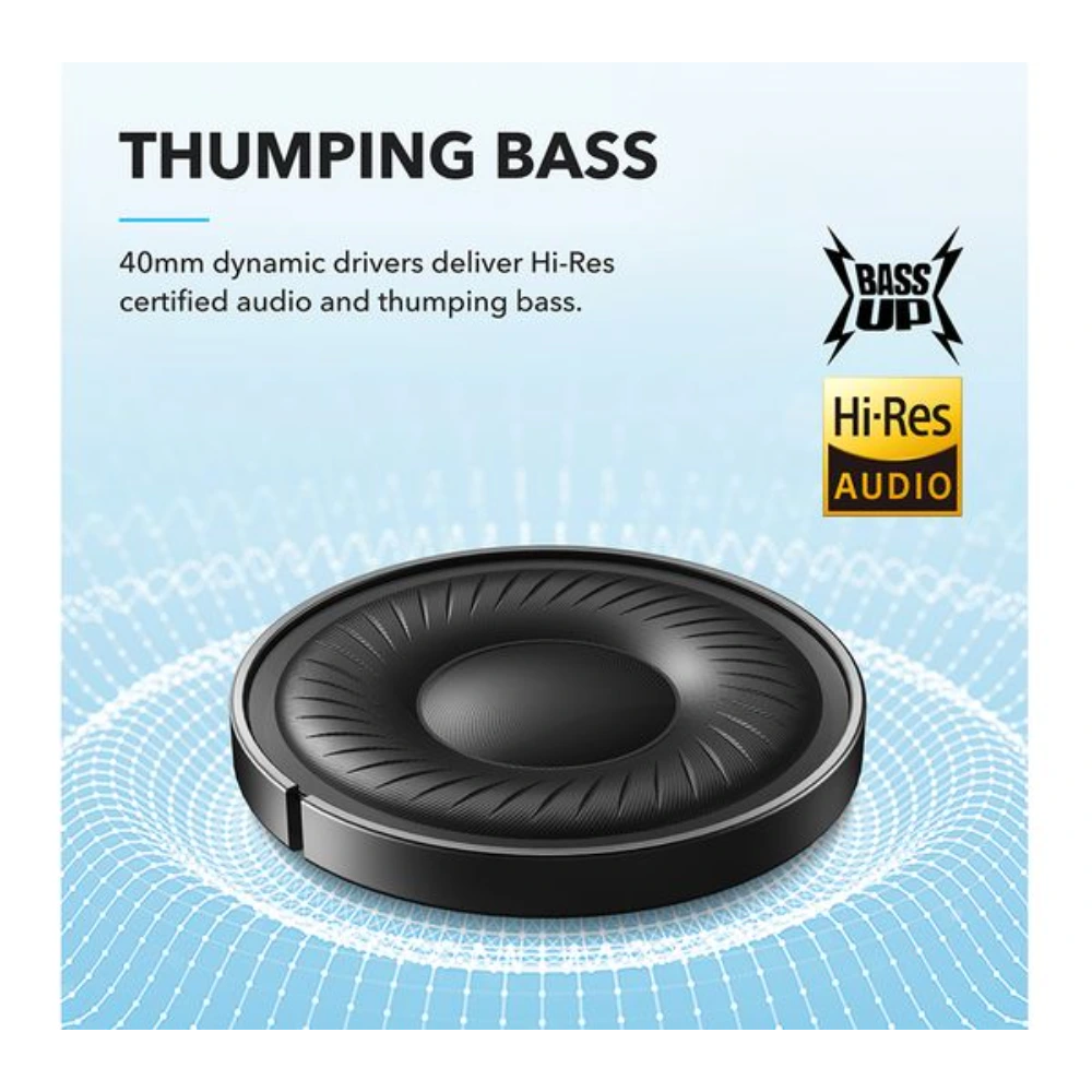 Soundcore Q21i Wireless Bluetooth Noise Cancelling Headphones - Black | A3004311