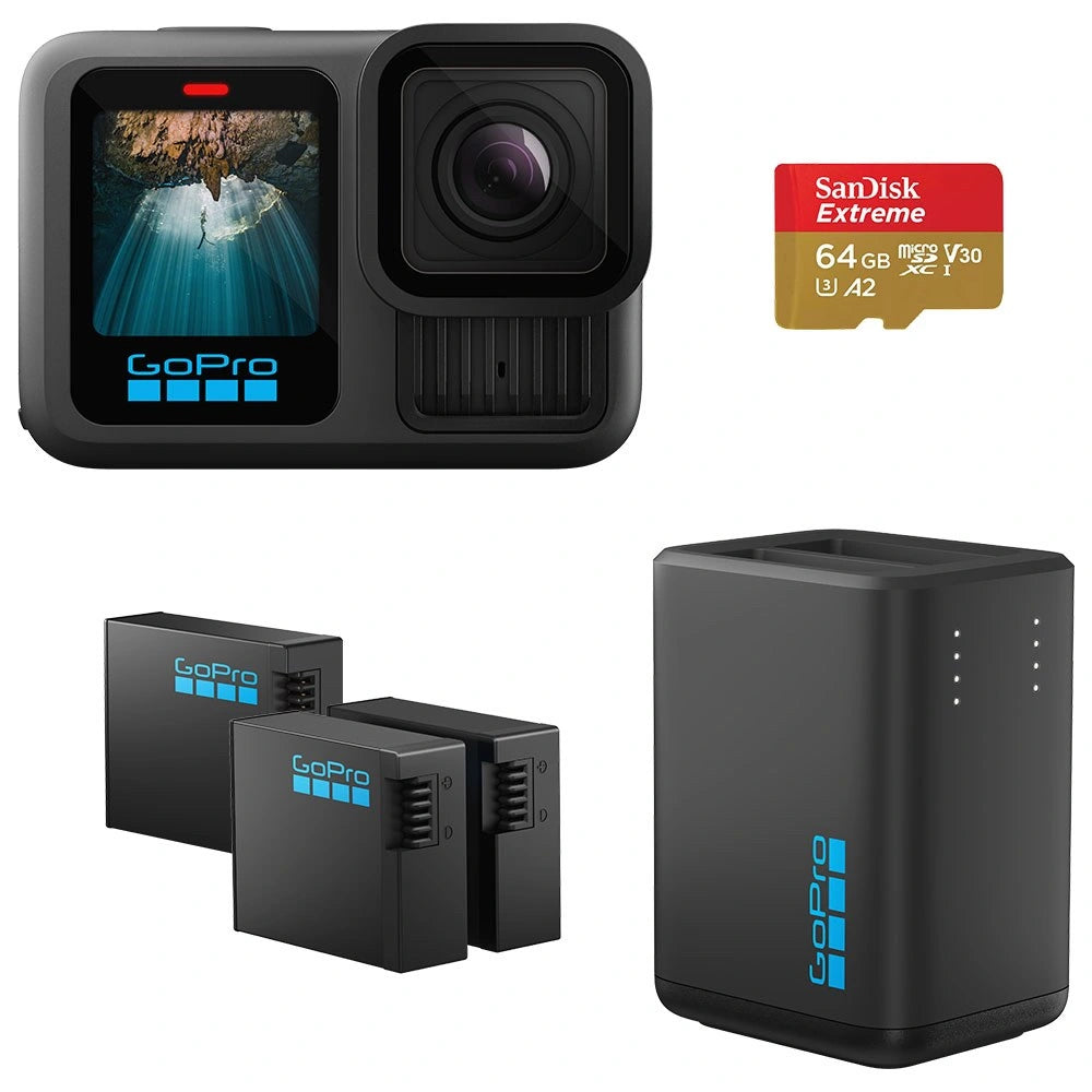 GoPro Hero 13 Black Extended Power Vlog Camera Bundle Kit 