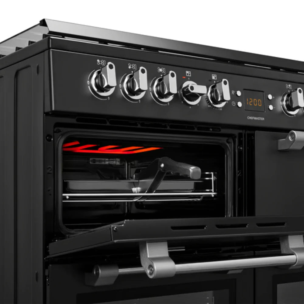Leisure Cookmaster Dual Fuel Range Cooker 110cm - Black | CK110F232K