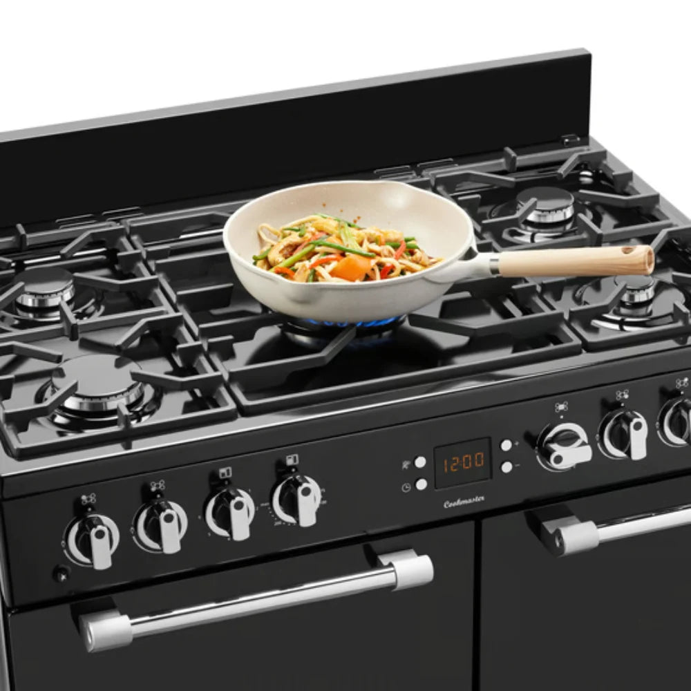 Leisure Cookmaster Dual Fuel Range Cooker 110cm - Black | CK110F232K