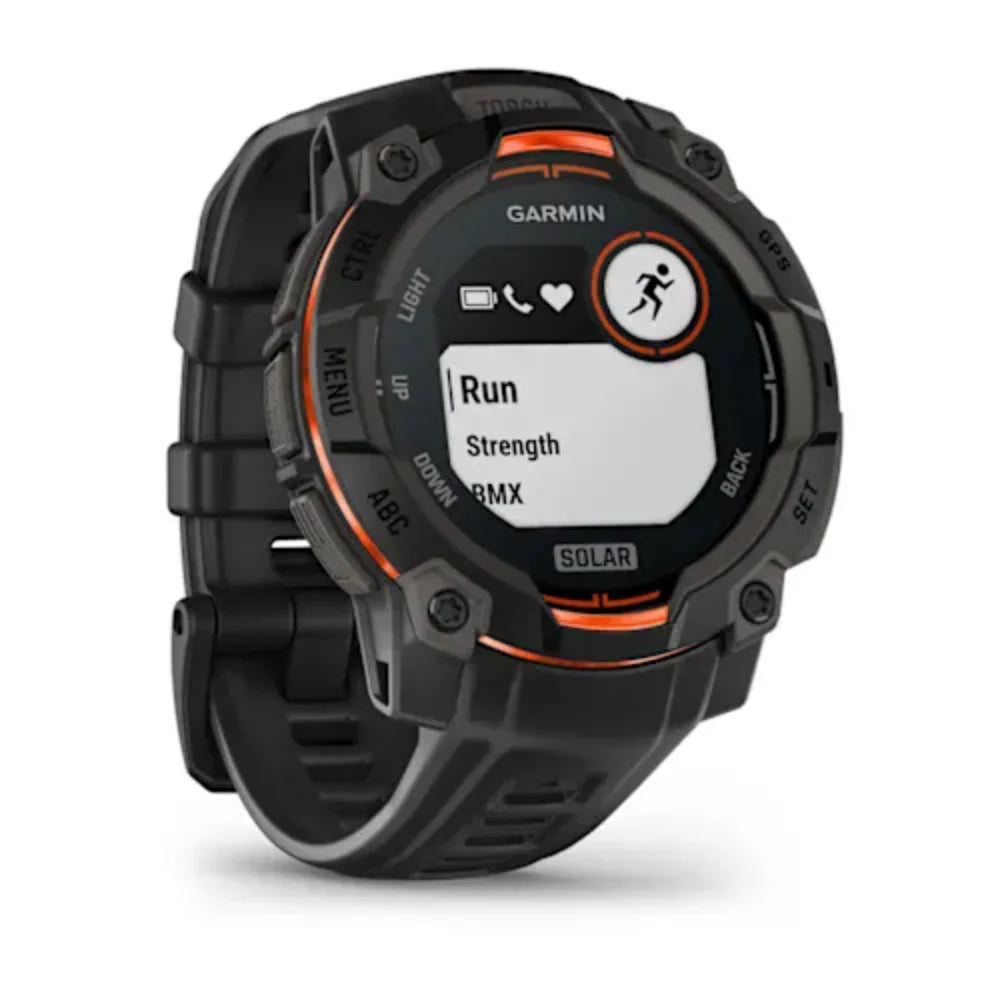 Garmin Instinct 3 45MM Solar Smart Fitness Watch - Black | 49-GAR-010-02934-00