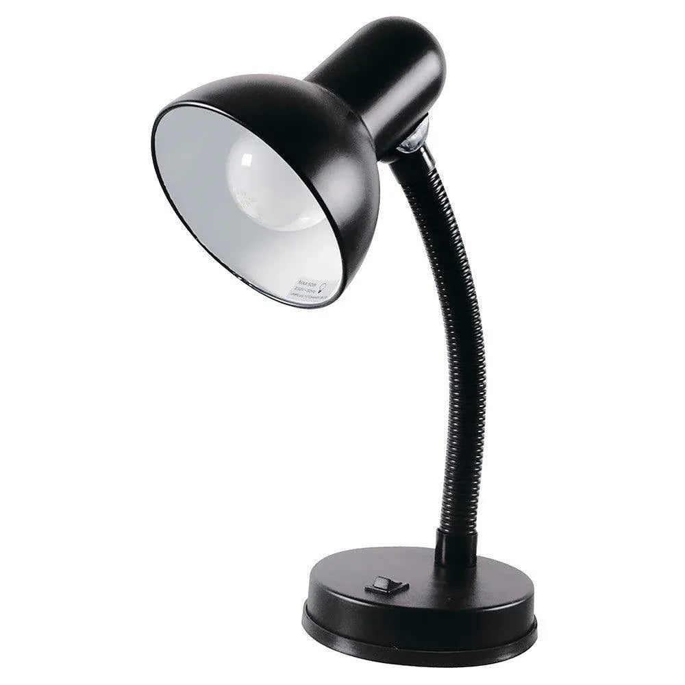 Lloytron Home Life 35W Classic Flexi Desk Lamp - Onyx Black | L958BK
