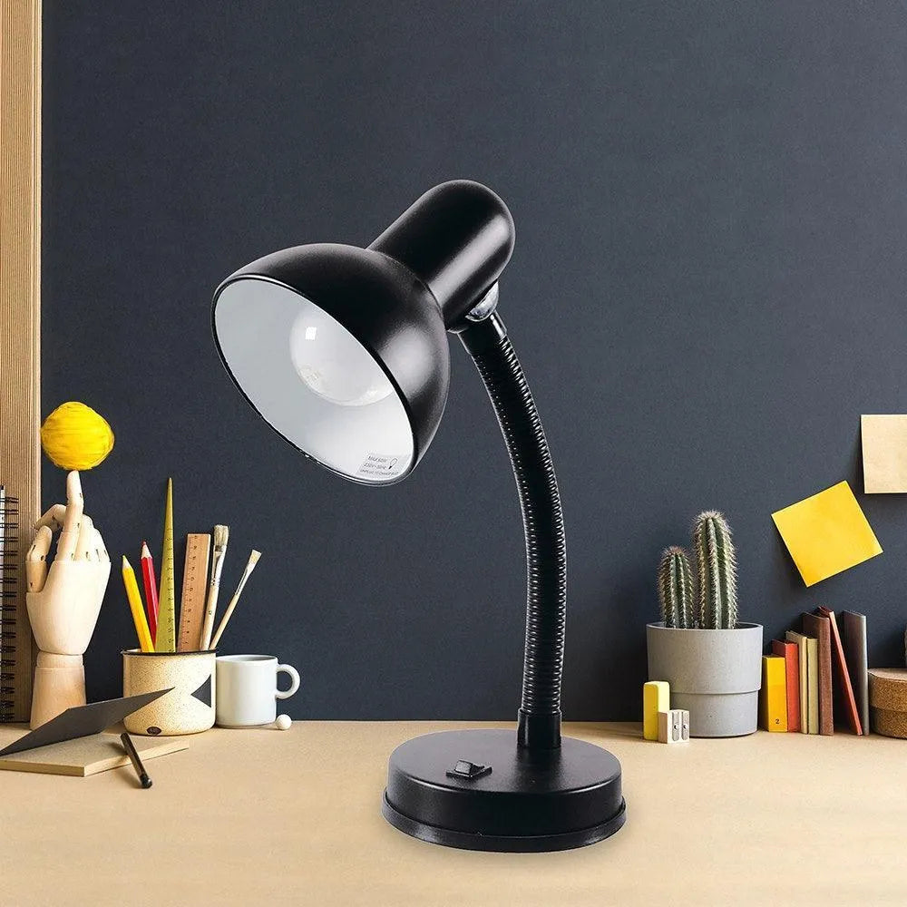 Lloytron Home Life 35W Classic Flexi Desk Lamp - Onyx Black | L958BK