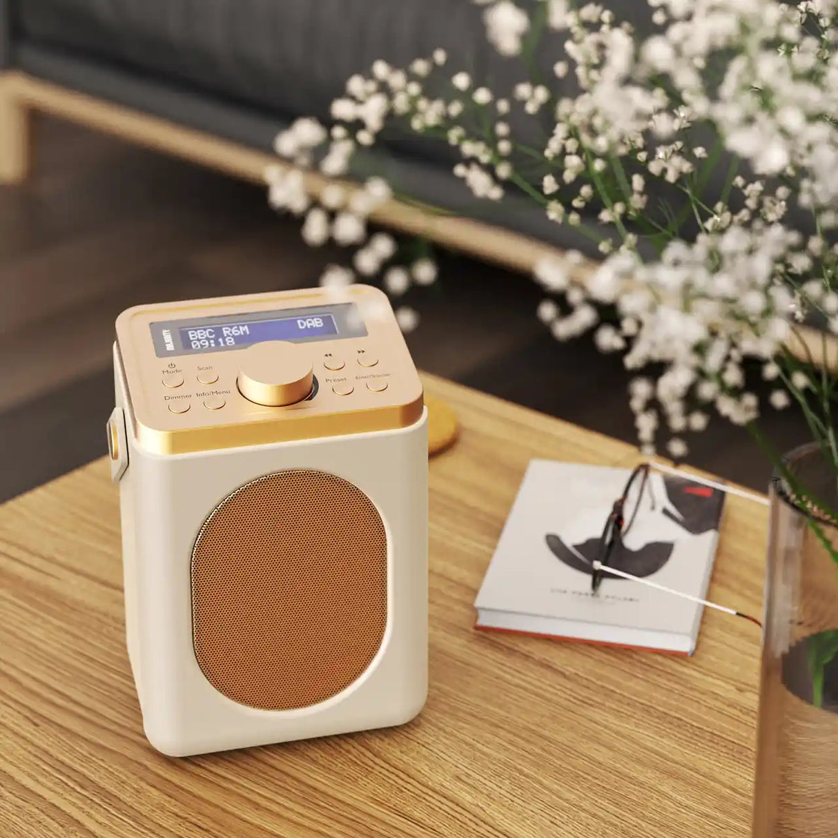 Majority Little Shelford Portable DAB Radio with Bluetooth - Cream | LSHDABCRM