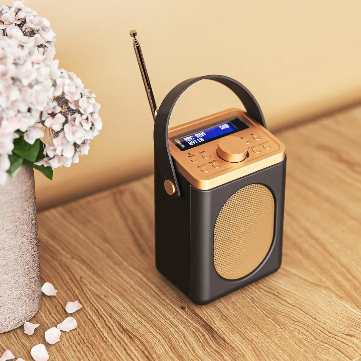 Majority Little Shelford Portable DAB Radio with Bluetooth - Black | LSHDABBLKUK