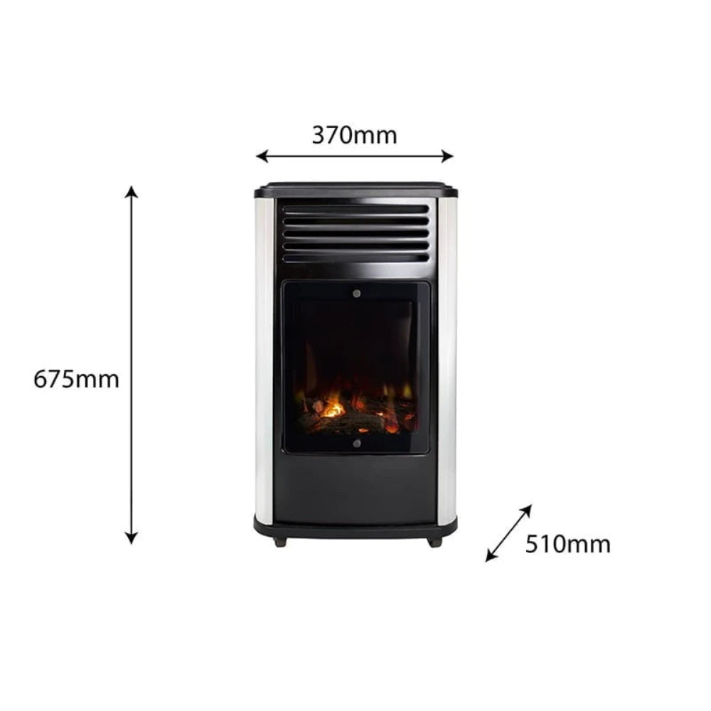 Manhattan Portable Gas Fire Heater - 3.4kw