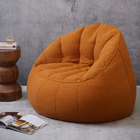 Elephant Boucle Chair Bean Bag - Terracota | EBOTER20