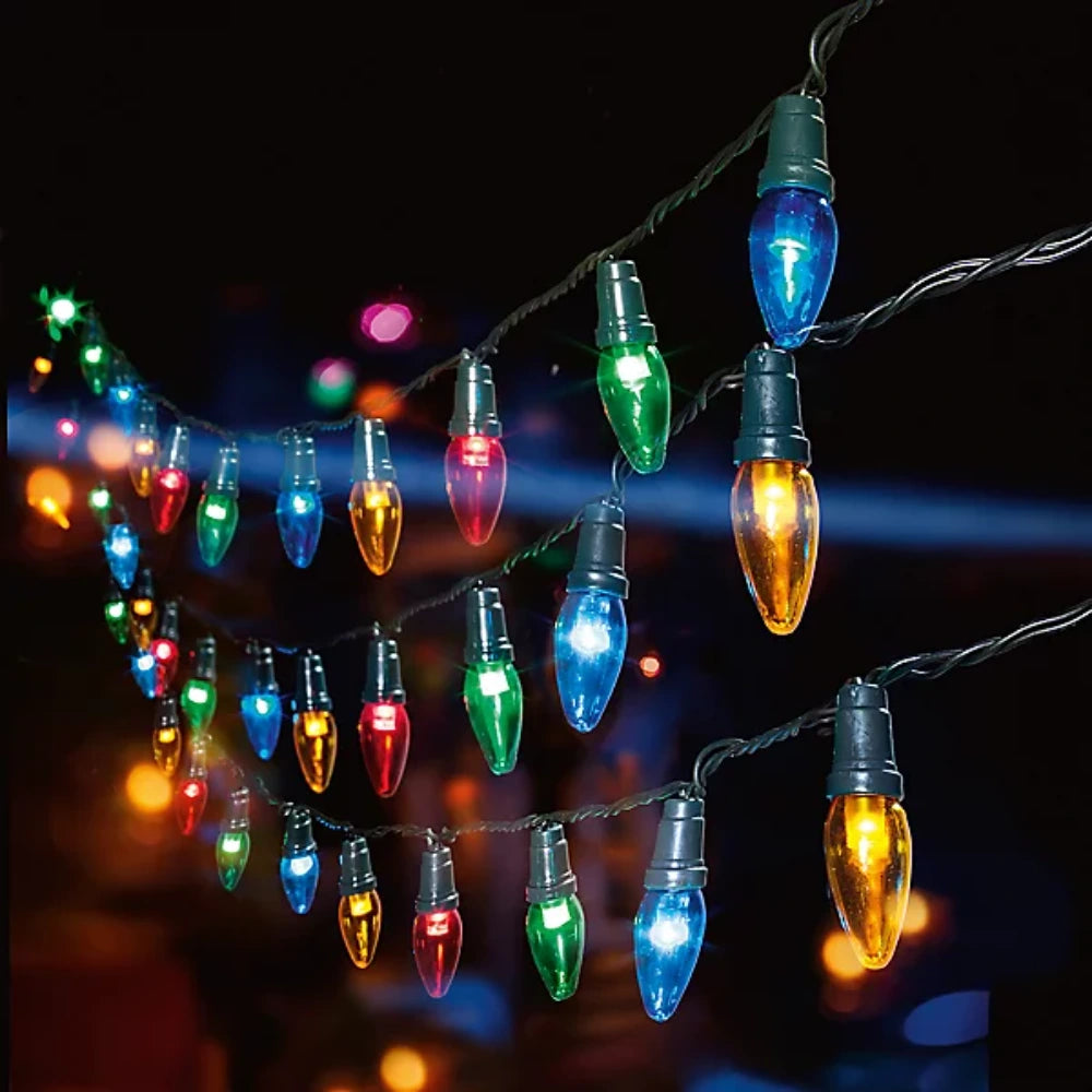 Premier 120 Multi-Action LED Party Christmas Lights - Multi-Coloured | LV111098M