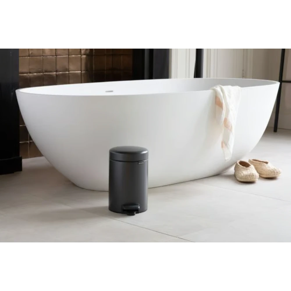 Brabantia 3 Litre New Icon Pedal Bin - Brillant Steel | 113147