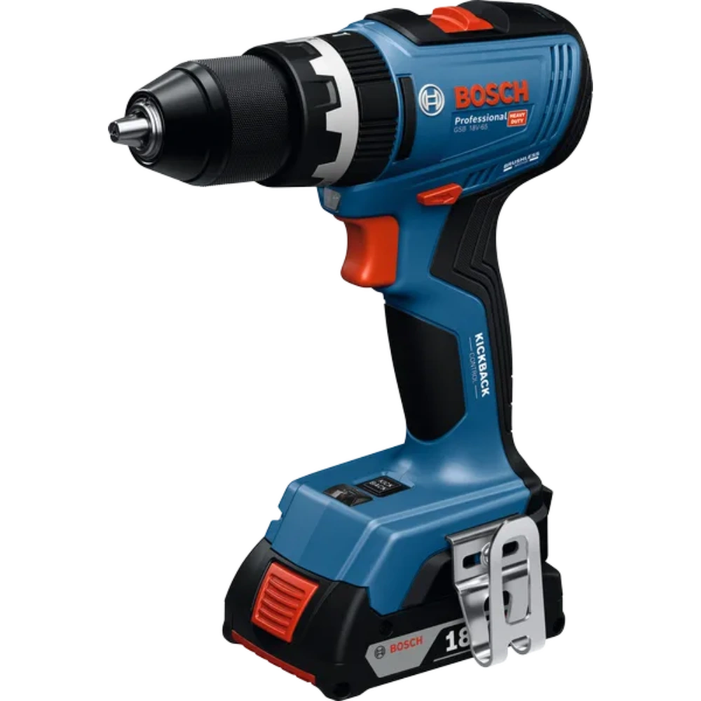 Bosch 18V Combi Drill with 2 x 4.0Ah Li-Ion Batteries | XMS25COMBIB
