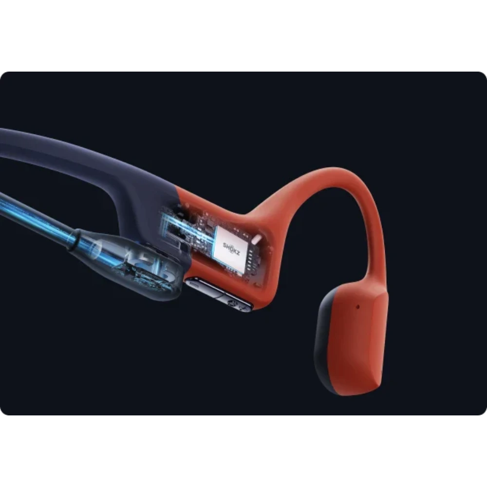 Aftershokz Shokz OpenSwim Pro Open Ear Waterproof Bluetooth Headphones - Red | 38-S711-ST-RD