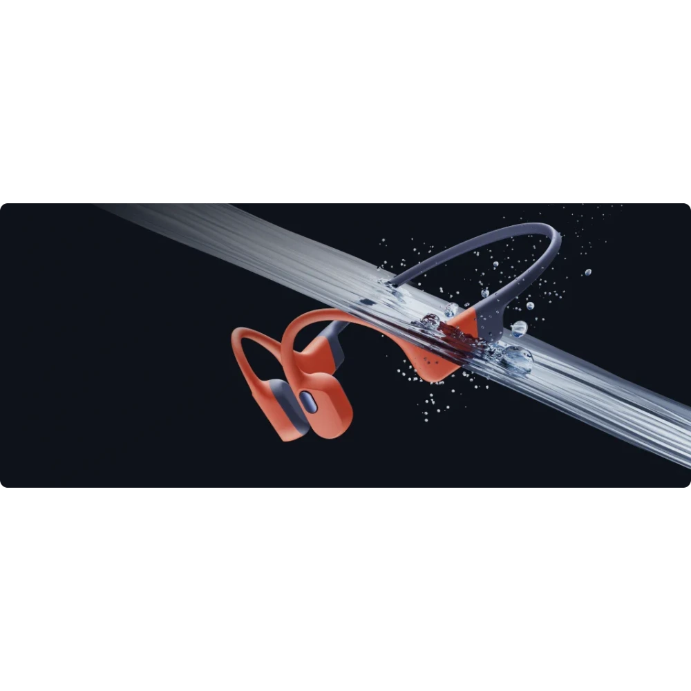 Aftershokz Shokz OpenSwim Pro Open Ear Waterproof Bluetooth Headphones - Red | 38-S711-ST-RD