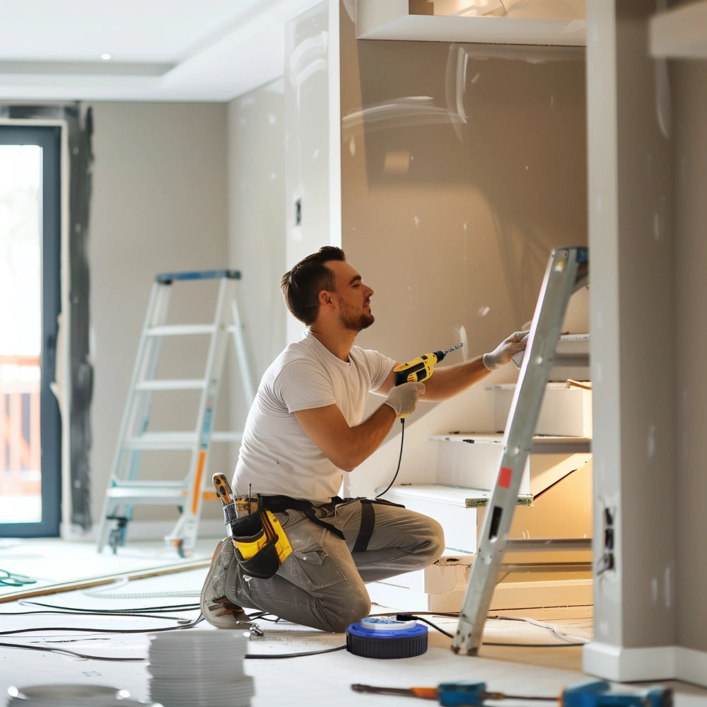 Masterplug 4 Socket 5 Metre Cable Extension Reel 10amp | SCT0510/4BL-MP